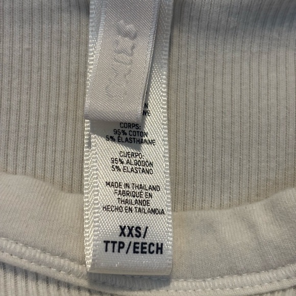 SKIMS Cream Ribbed Tank Bodycon Dress - Picture 3 of 4